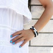 “Calm in the Storm” rudrakša narukvica